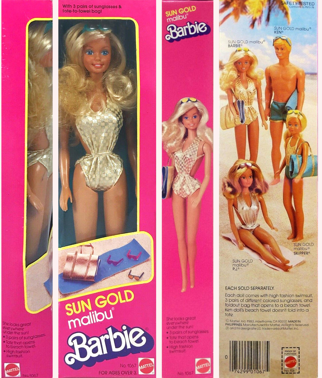 Vintage Sun Gold Malibu Barbie by Mattel 1983 1067 