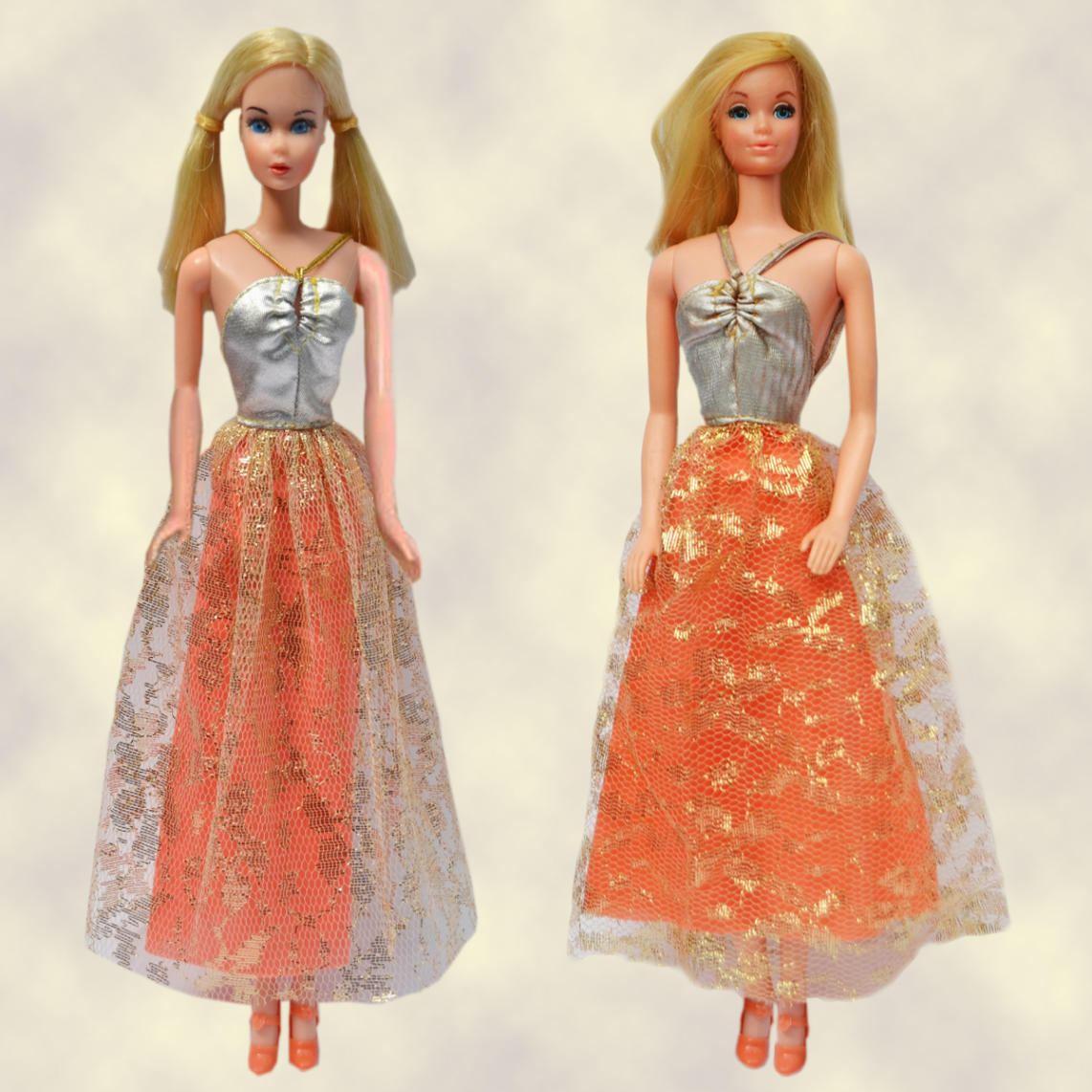 Robe Vintage Barbie Partytime - Mattel #9925 - 1976/1977 - Exclusivité Europe